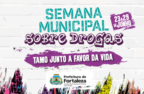 banner da Semana Municipal sobre Drogas